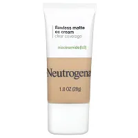 Neutrogena, Clear Coverage, Flawless Matte CC Cream, Vanilla 3.0, 1 oz (28 g)