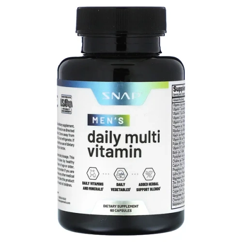 Snap Supplements, Men&#x27;s Daily Multi Vitamin, 60 Capsules