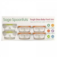 Sage Spoonfuls, Комбинированный пакет из прочного стекла, 6 шт.