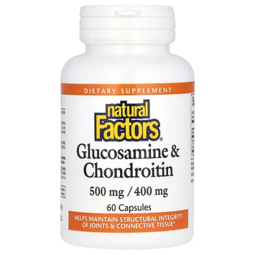 Natural Factors, Glucosamine &amp; Chondroitin, 60 Capsules