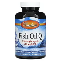 Carlson, Fish Oil Q, 120 Soft Gels