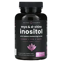 NutraChamps, Myo &amp; D-Chiro Inositol with Folate &amp; Balancing Herbs, 90 Vegan Capsules