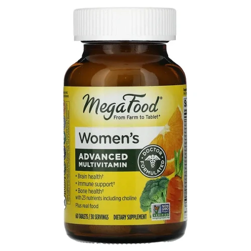 MegaFood, Women&#x27;s Advanced Multivitamin, 60 Tablets