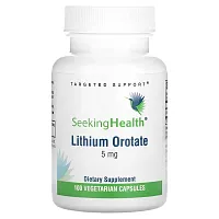 Seeking Health, Lithium Orotate, 5 mg, 100 Vegetarian Capsules