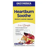 Enzymedica, Heartburn Soothe, Orange Vanilla, 90 Tablets