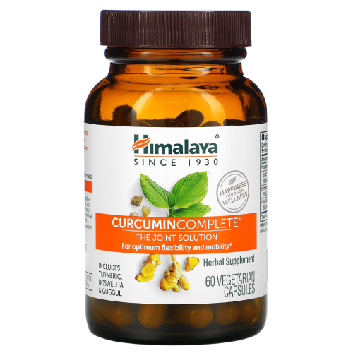 Himalaya, Curcumin Complete, Совместное решение, 60 вегетарианских капсул фото 3