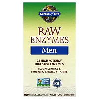 Garden of Life, RAW Enzymes, Men, 90 Vegetarian Capsules