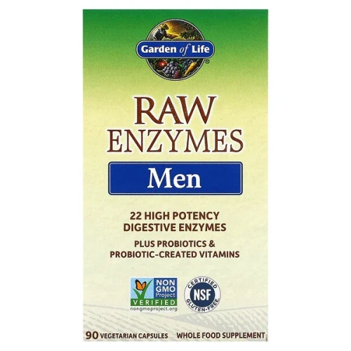 Garden of Life, RAW Enzymes, Men, 90 Vegetarian Capsules