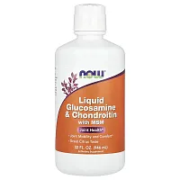 NOW Foods, Liquid Glucosamine &amp; Chondroitin with MSM, Citrus, 32 fl oz (946 ml)