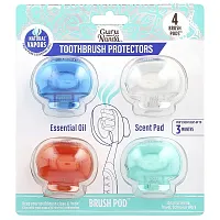 GuruNanda, Toothbrush Protectors, 4 Brush Pods