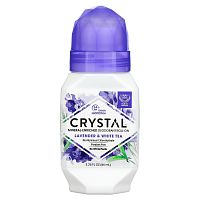 CRYSTAL, Натуральный шариковый дезодорант с лавандой и белым чаем, 2,25 жидкой унции (66 мл)