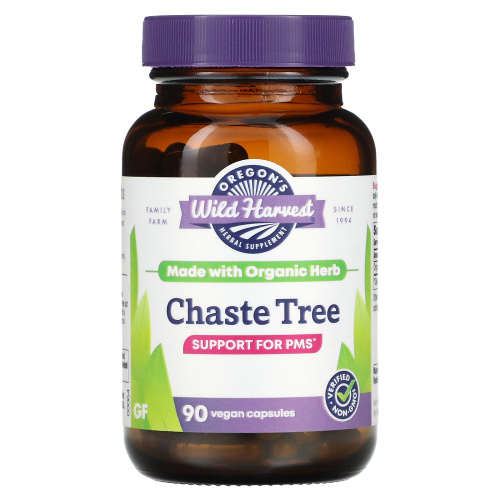 Oregon's Wild Harvest, Chaste Tree, 90 Gelatin Capsules