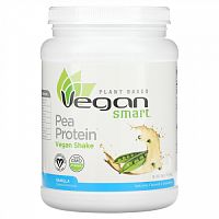 VeganSmart, Pea Protein, веганский шейк, ваниль, 540 г