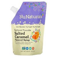 NuNaturals, NuStevia, Сироп со вкусом соленой карамели, 6,6 жидких унций (0,2 л)