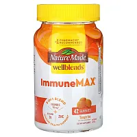 Nature Made, Wellblends, ImmuneMax Gummies, Tangerine, 42 Gummies