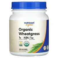 Nutricost, Organic Wheatgrass, Unflavored, 16 oz (454 g)