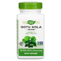 Nature&#x27;s Way, Gotu Kola Herb, 475 mg, 180 Vegan Capsules