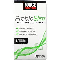 Force Factor, ProbioSlim, средства для снижения веса, 120 вегетарианских капсул