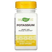 Nature&#x27;s Way, Potassium, 99 mg, 100 Capsules