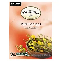 Twinings, Herbal Tea, Pure Rooibos, Caffeine Free, 24 Cups, 0.12 oz (3.3 g) Each