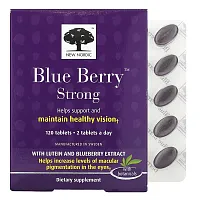 New Nordic, Blue Berry Strong, 120 Tablets