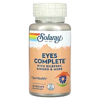 Solaray, Eyes Complete With Bilberry, Gingko  &amp; More, 60 VegCaps