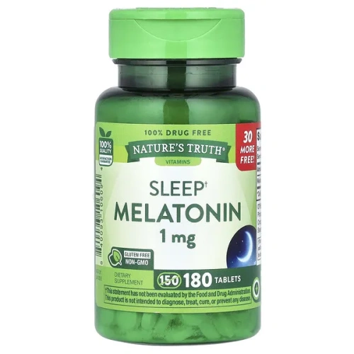 Nature&#x27;s Truth, Sleep Melatonin, 1 mg, 180 Tablets