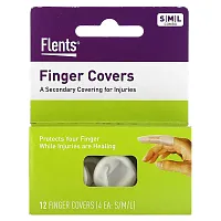 Flents, Finger Covers, S, M, L, 12 Covers