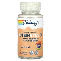 Solaray, LuteinEyes 18, With Bilberry &amp; Blueberry, Triple Strength, 60 VegCaps