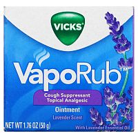 Vicks, VapoRub, мазь с лавандой, 50 г (1,76 унции)