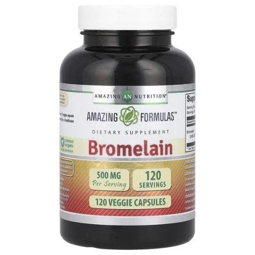 Amazing Nutrition, Bromelain, 500 mg, 120 Veggie Capsules