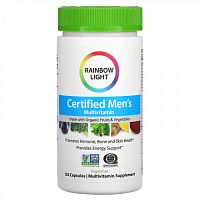 Rainbow Light, Сертифицированные Men's Multivitamin, 120 вегетарианских капсул