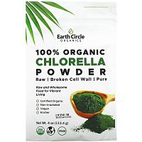 Earth Circle Organics, Порошок из органической хлореллы, 113,4 г (4 унции)