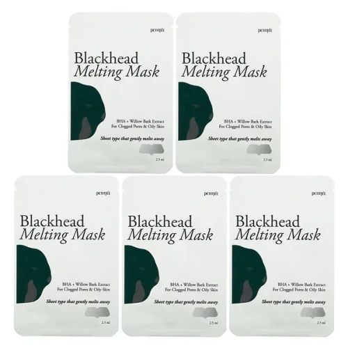 Petitfee, Blackhead Melting Mask, 5 Patches, 2.5 ml Each