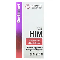 Bluebonnet Nutrition, Intimate Essentials, For Him, Testosterone &amp; Libido Boost, 60 Vegetable Capsules