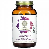 Pure Synergy, органический порошок из ягод и фруктов, Berry Power, 150 г (5,3 унции)