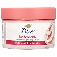 Dove, Body Scrub, White Peach &amp; Crushed Rice, 10.5 oz (298 g)