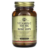 Solgar, Vitamin C With Rose Hips, 100 Tablets