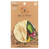 Bee&#x27;s Wrap, Food Wrap, Honeycomb Print, Assorted 3 Pack