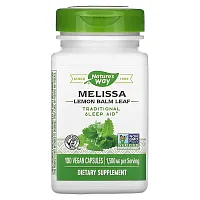 Nature&#x27;s Way, Melissa, Lemon Balm Leaf, 1,500 mg, 100 Vegan Capsules (500 mg per Capsule)