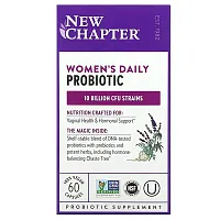 New Chapter, Women&#x27;s Daily Probiotic, 10 Billion CFU, 60 Vegan Capsules