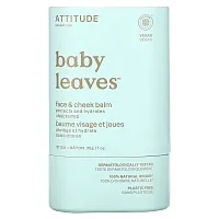 ATTITUDE, Baby Leaves, Face &amp; Cheek Balm, Unscented, 1 oz. (30 g)