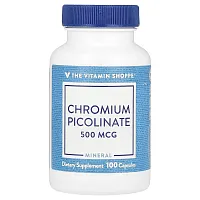 The Vitamin Shoppe, Chromium Picolinate, 500 mcg, 100 Capsules