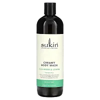 Sukin, Creamy Body Wash, Cucumber &amp; Lemon, 16.91 fl oz (500 ml)