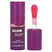 I Dew Care, Glow Easy, Vitamin C Lip Oil, Grape, 0.20 fl oz (6 ml)