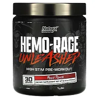 Nutrex Research, Hemo-Rage, Unleashed, High Stim Pre-Workout, Fruit Punch, 6.34 oz (179.8 g)