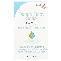 Hyalogic, Face &amp; Body Bar Soap With Hyaluronic Acid, 4 oz (113.4 g)