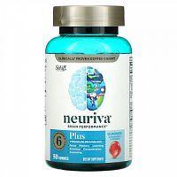 Schiff, Neuriva Brain Performance, Plus, Strawberry, 50 Gummies