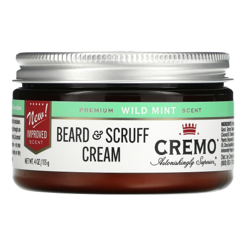 Cremo, Beard & Scruff Cream, Wild Mint, 4 oz (113 g) фото 2