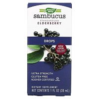 Nature's Way, Sambucus Elderberry, Drops, 1 fl oz (30 ml)